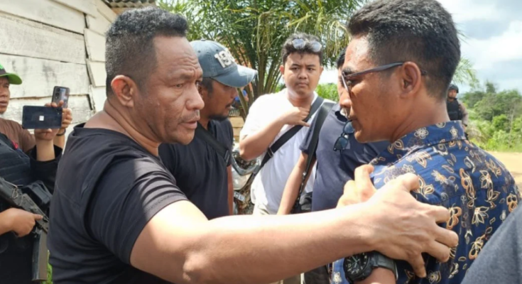 Viral Polri Tangkap Preman Sewaan Di PT Soal Pertambangan