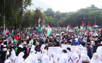 Viral Ribuan Polisi Kawal Aksi Solidaritas Untuk Palestina