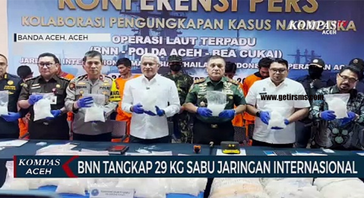 Penangkapan Jaringan Internasional Sabu 29 kg